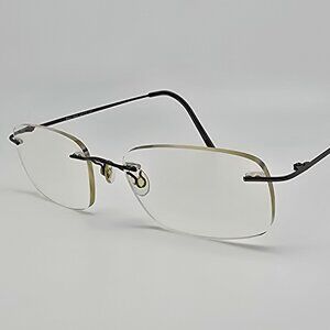 Van Heusen LT24305619 Marc Gunmetal Rimless Eyeglasses Frame 54-19-140